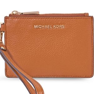Michael Kors Mercer Pebbled Leather Coin Wallet NWOT